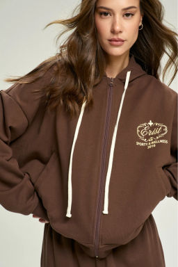 Худи ZIP Wellness Brown - Erist store фото 2