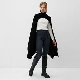 Снуд трансформер MINAKU, размер 56-58, чёрный