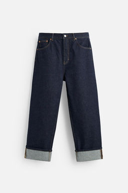LIMITED EDITION RELAXED FIT TURN-UP JEANS - Zara фото 8