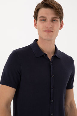 Erkek Regular Fit Lacivert D__meli Triko Ti__rt Sepette S_rpriz _ndirim - U.s. polo assn фото 9