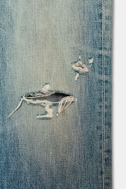 JEANS TRF WIDE LEG TIRO BAJO / Azul / Verde - Zara фото 10