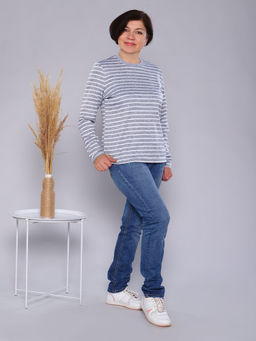 Б0740 Лонгслив женский трикотажный серый - АстраТекстиль фото 3