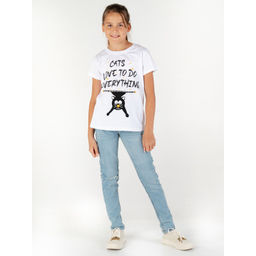 Футболка Подростковая Шалунья Белый - Ronda фото 5