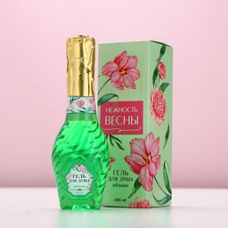 Гель для душа мондоро Нежность весны, 250 мл, аромат спелого яблока, Чистое счастье