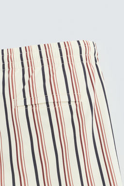 STRIPED MID-LENGTH SWIMMING TRUNKS - Zara фото 4
