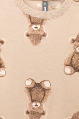 КР 302034/темно-бежевый,плюшевый мишка фуфайка для мал - Crockid фото 2