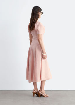 Vestido midi acampanado de lino - H&m фото 7