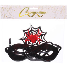 Маска карнавальная "Helloween - Паутина", микс