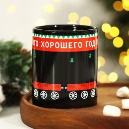 Кружка чайная керамическая хамелеон «Много хорошего!», 300 мл