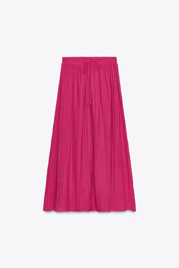 RUBBERISED PRINT MIDI SKIRT - Zara фото 12
