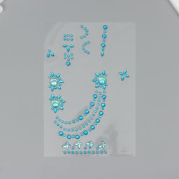 Цена за 2 шт. Наклейка - стразы Браслеты из страз, 12?20.3 см, МИКС