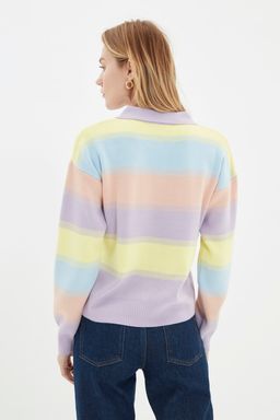 Mint Renk Bloklu Triko Kazak TWOAW22KZ0193 - Trendyolmilla фото 15