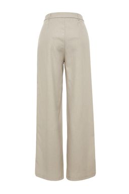 Vizon Wide Leg/Genis Paca Pilili Dokuma Pantolon TWOAW22PL0475