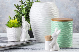 Вазочка п/зубочистки 6,5*4,5*10 см Кролик-Зайчик + зубочистки - Elan gallery фото 20