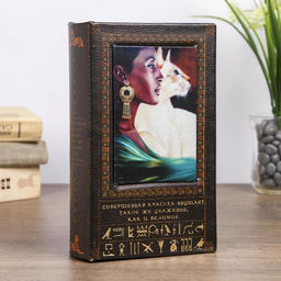 Шкатулка книга - сейф «Нефертити», с ключами, дерево, 21×13×5 см