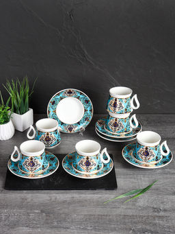 Чайный набор 12 предметов восточная форма / QN22 /уп 12/ - Галеонтрейд фото 3