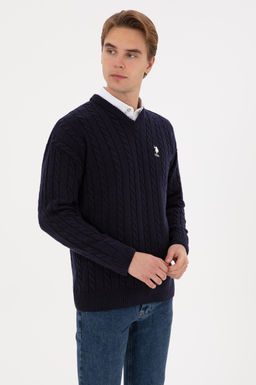 Erkek Lacivert Kazak - U.s. polo assn фото 3