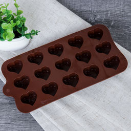 Форма силиконовая для льда и конфет 15 ячеек / HL-377 / уп 300/ 21*10,2*1,9 см/0,045/сердца - ГалеонТрейд фото 5