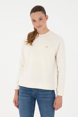 Женский кремовый свитшот Неожиданная скидка в корзине