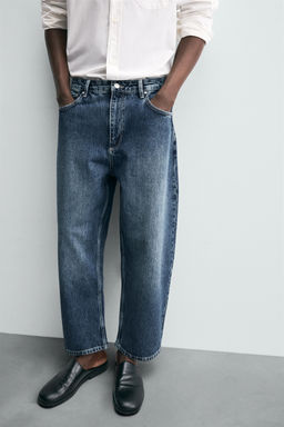 TAPERED WIDE-LEG JEANS - Zara фото 5