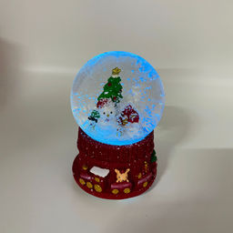 Новогодний декор - Снежный шар 13 см (стекло, свет, музыка) в ассортименте - Ип лебедев о.ю фото 9