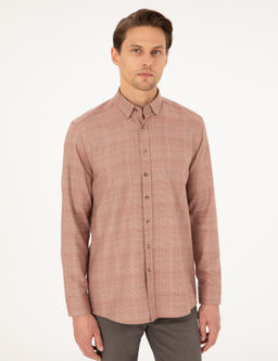 Turuncu Regular Fit Uzun Kollu G_mlek - Pierre cardin фото 3