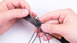 Иглы для шитья ручные Gamma N-217 для кожи №3-7 16 шт. в блистере острые