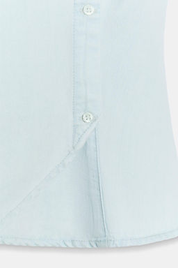 TOP CUELLO SUBIDO BOTONES / Azul claro - Zara фото 6