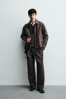 LEATHER EFFECT JACKET