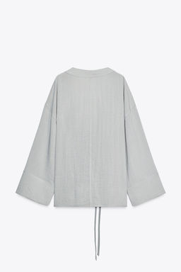 SIDE TIE KIMONO - Zara фото 17