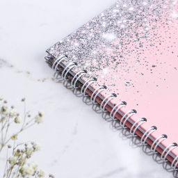 Книга пожеланий Розовая с блёстками, на пружине - Долго и счастливо фото 4