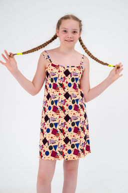 Ночная сорочка детская из кулирки Оливия мозайка - Амадэль фото 8