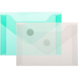 Папка-конверт на кнопке А7 105x74мм 180 мкм  ассорти,Attache 20шт.уп