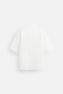 TEXTURED CHECK SHIRT - Zara фото 7