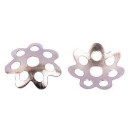 Zlatka Розетка для бус DR-012/5 7 мм 5 шт №02 под никель