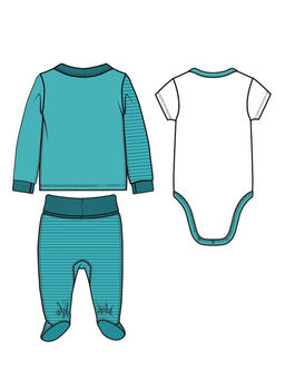 PlayToday / Комплект для мальчика: боди, кофта, ползунки фото 6