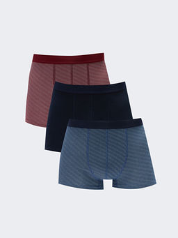 Standart Kal?p Pamuklu Esnek Erkek Boxer 3l?