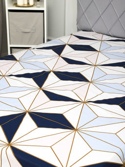 Простыня на резинке поплин Галактика