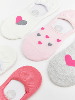 Desenli K?z ?ocuk Babet ?orap 5li