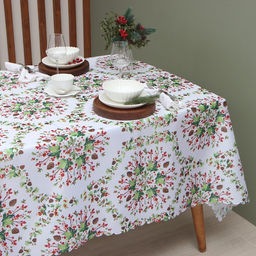 Скатерть Доляна Хвойный узор 145*300 см, 100% п/э  фото 2