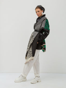 в СОСТАВЕ ШЕРСТЬ и КАШЕМИР! Большой,теплый двусторонний палантин - Tantino фото 4