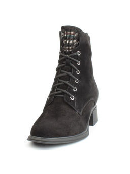 04-M3-H238 BLACK Ботинки зимние женские (натуральная замша, натуральный мех) - Фабричный китай фото 7