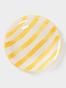 Тарелка глубокая Доляна «Райе», 600 мл, d=21 см, керамика, жёлтая