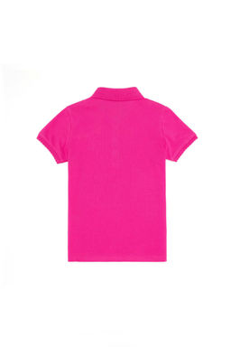 Базовая футболка цвета фуксии для девочки - U.s. polo assn фото 2