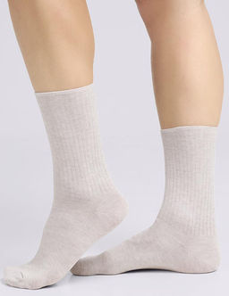 Носки Clever Д2422_меланж св.бежевый