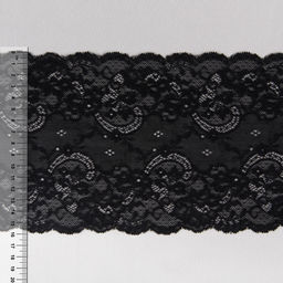 Кружево BLITZ эластичное 160 мм BLST-15 на бобине Турция черный