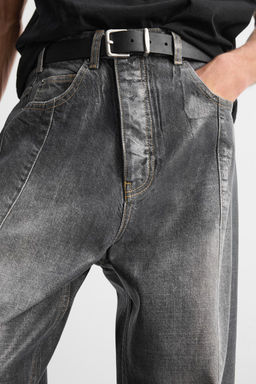 WAXED EFFECT JEANS - LIMITED EDITION - Zara фото 4