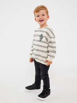 Bisiklet Yaka Erkek Bebek Sweatshirt - Waikiki фото 2