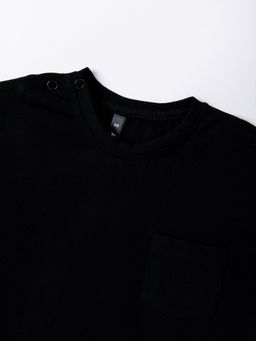 Футболка базовая Уголь с карманом - Bungly фото 2