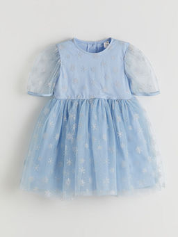 Bisiklet Yaka K?z ?ocuk T?t? Elbise